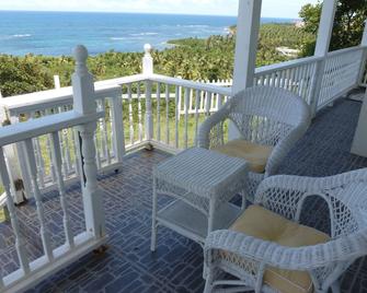 Detached Home-styled cottage on Nevis with spectacular view of the Caribbean Sea - 纽卡斯尔 - 阳台
