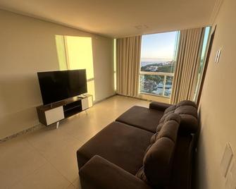 Apartamento Iriri Vista para o Mar - Iriri - 客厅