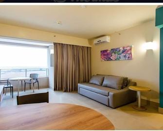 Apartment in the Solar das Águas resort - 奥林匹亚 - 客厅