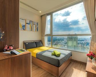 西贡公寓- Vinhomes Central Park - 胡志明市 - 睡房