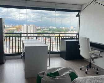 Studio Amplo Linda Vista Sp/Allianz/ Sambódromo - 圣保罗 - 阳台