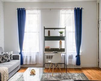 26-2b Gramercy Large 1br Wd In Unit Cour - 纽约 - 客厅