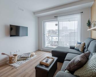 Condo Old Quebec - Gym - Ac - Indoor Parking - Rooftop - 魁北克市 - 客厅