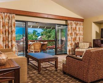 Wyndham Kona Hawaiian Resort 2 Bedroom Condo, Free Wifi - 科纳 - 客厅