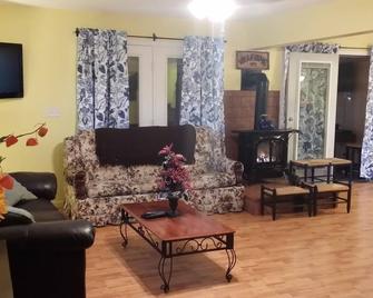 Waterfront Ranch with Dock and private recreational area on Lake George Sleep 12 - 泰孔德罗加 - 客厅
