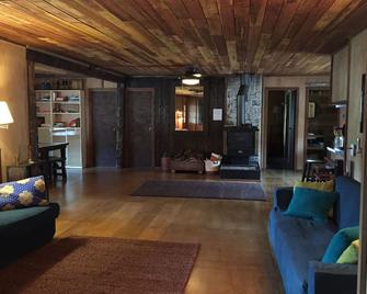 Yosemite Rustic Retreat with Hot Tub, Pool, Springs, Dogs! 5 acres private~ - 科尔特维尔 - 客厅
