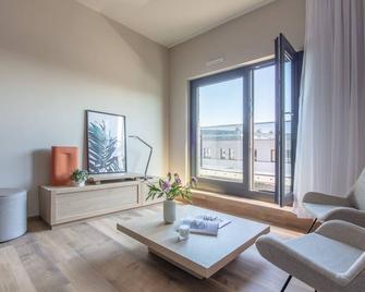 Moderne Wohnung In Einer Stadt mit Futuristischen Skylines - 法兰克福 - 客厅
