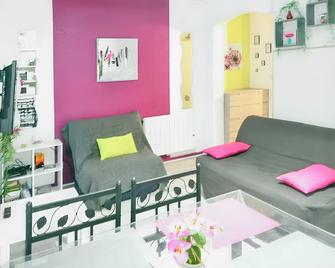 Appartement charmant à Cauterets, 27 m², vue sur la ville. - 科特雷 - 客厅