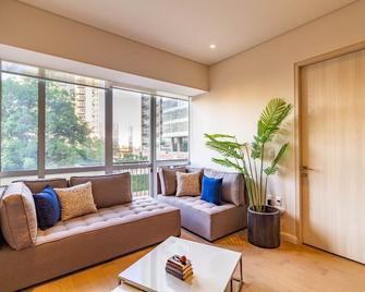 Depa 100% amueblado, equipado,gym, alberca, spa - 墨西哥城 - 客厅