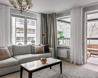 Stylish Waterfront Apt Stockholm - 斯德哥尔摩 - 客厅
