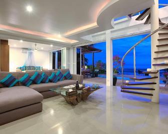 Beachfront Sunset Facing Private Luxury Villa with Pool - 苏梅岛 - 客厅
